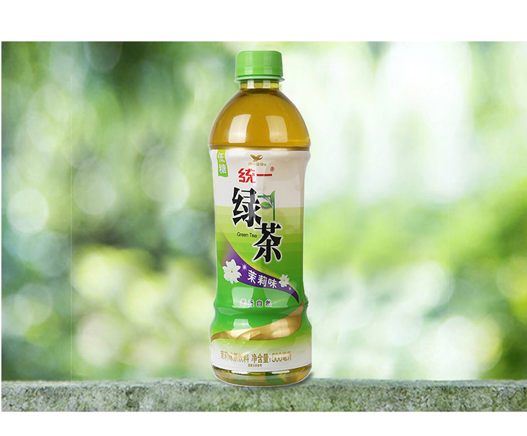 統一綠茶茉莉花味500ml*15瓶裝茉莉花味綠茶夏季飲料休閒飲品 - 美若